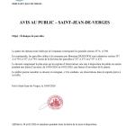 Avis au public